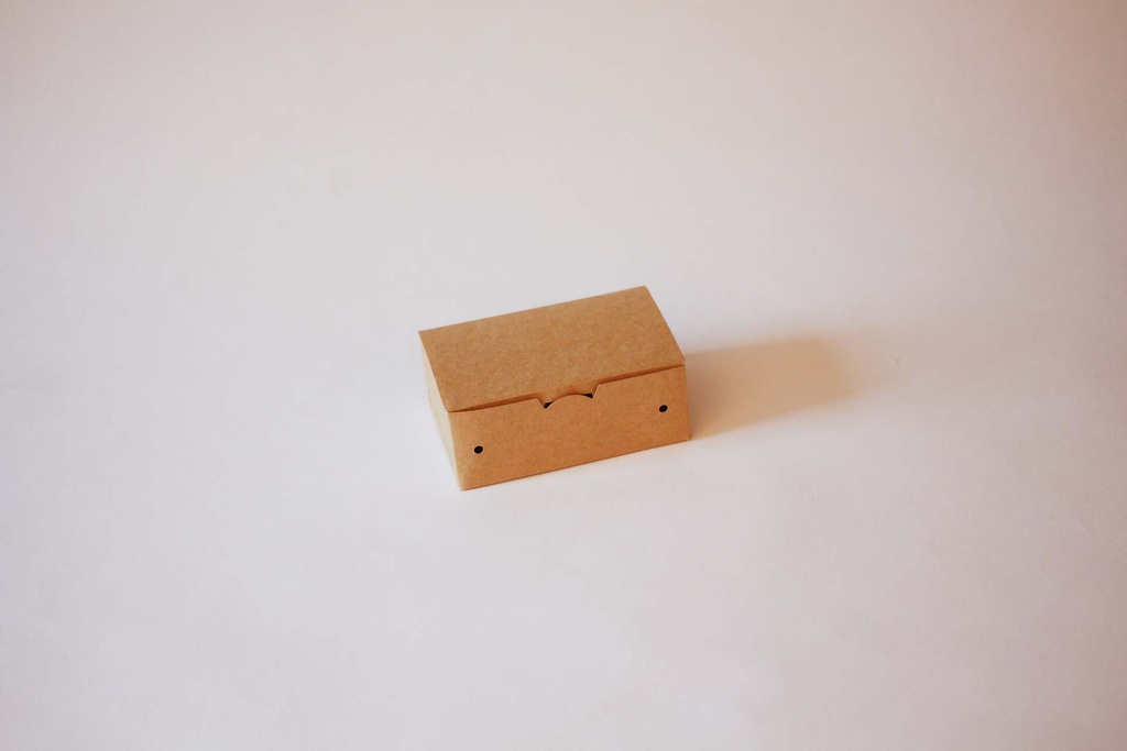 Fingerfood-Box 116×73×45 mm – 500 Stück, braun