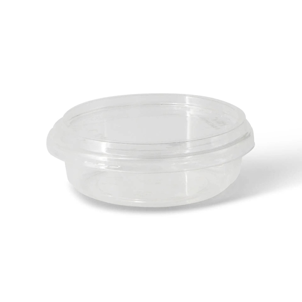 Deli Becher PLA Ø121 mm/240 ml – 1.000 Stück mit Deckel / Transparent / 1000 Stk.