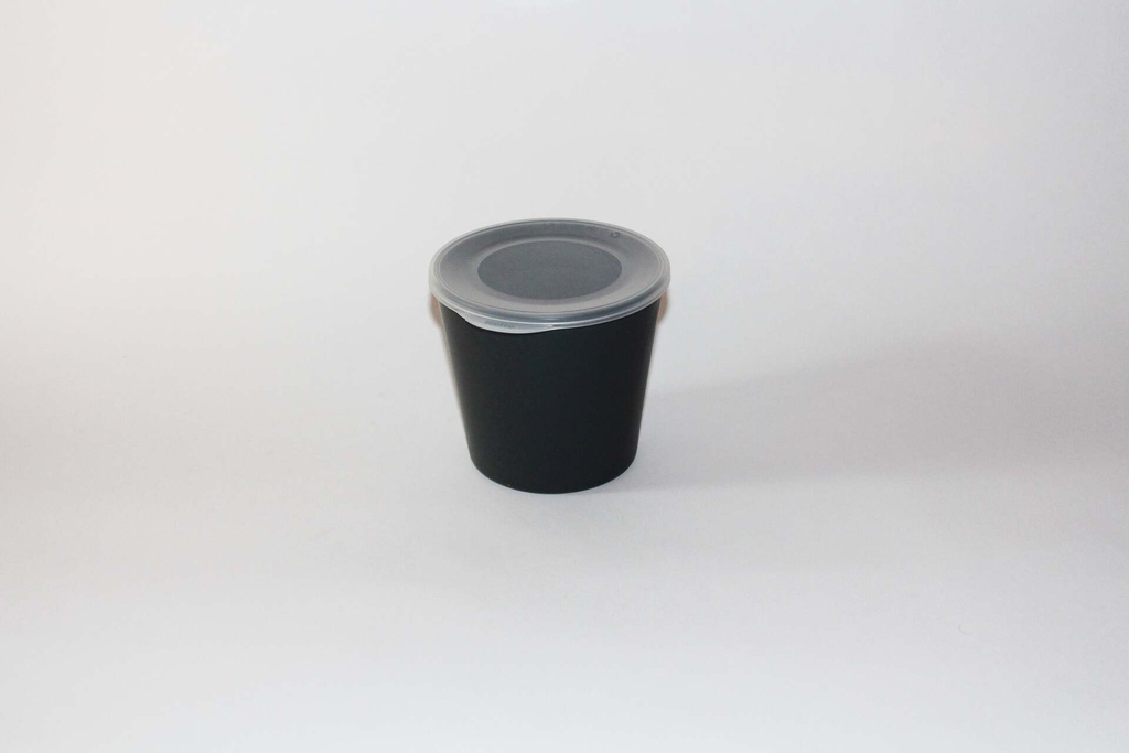 Multi Cup Ø120x80mm/480ml mit Deckel / schiefergrau / 48 Stk.