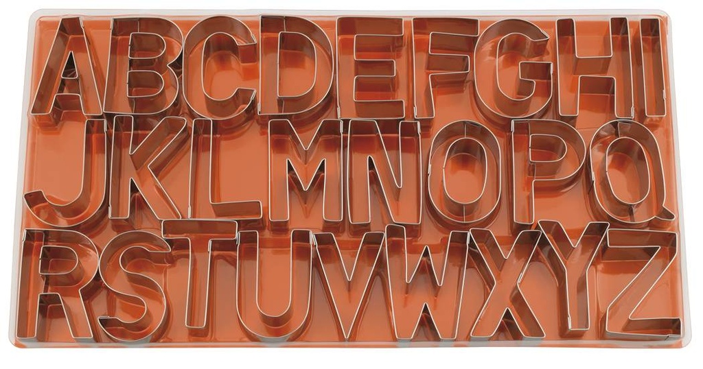 Ausstecher-Satz Buchstaben groß 26-teilig