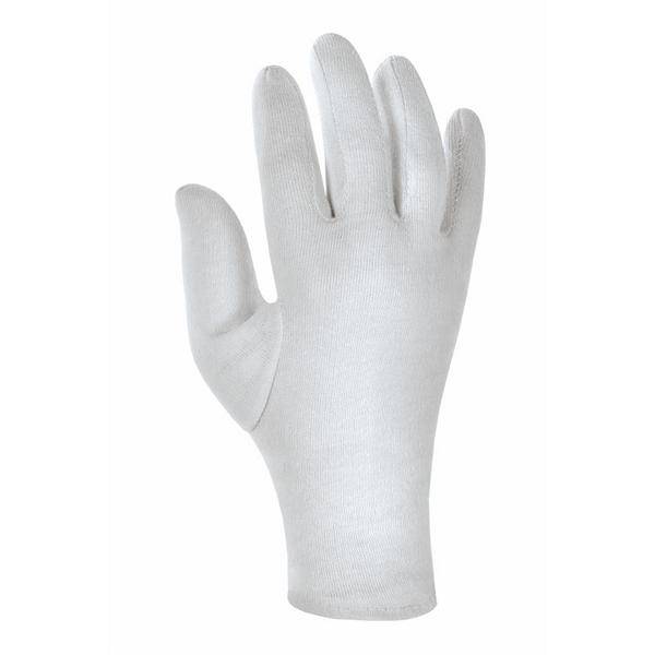 Baumwolltrikot-Handschuhe mit Schichtel, "mittelschwer" - Unterzieh­handschuhe | Größe 06