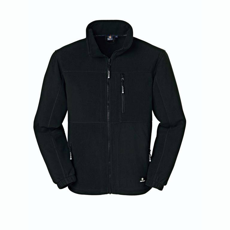 4PROTECT® Fleecejacke DALLAS, schwarz | Größe S - 6XL
