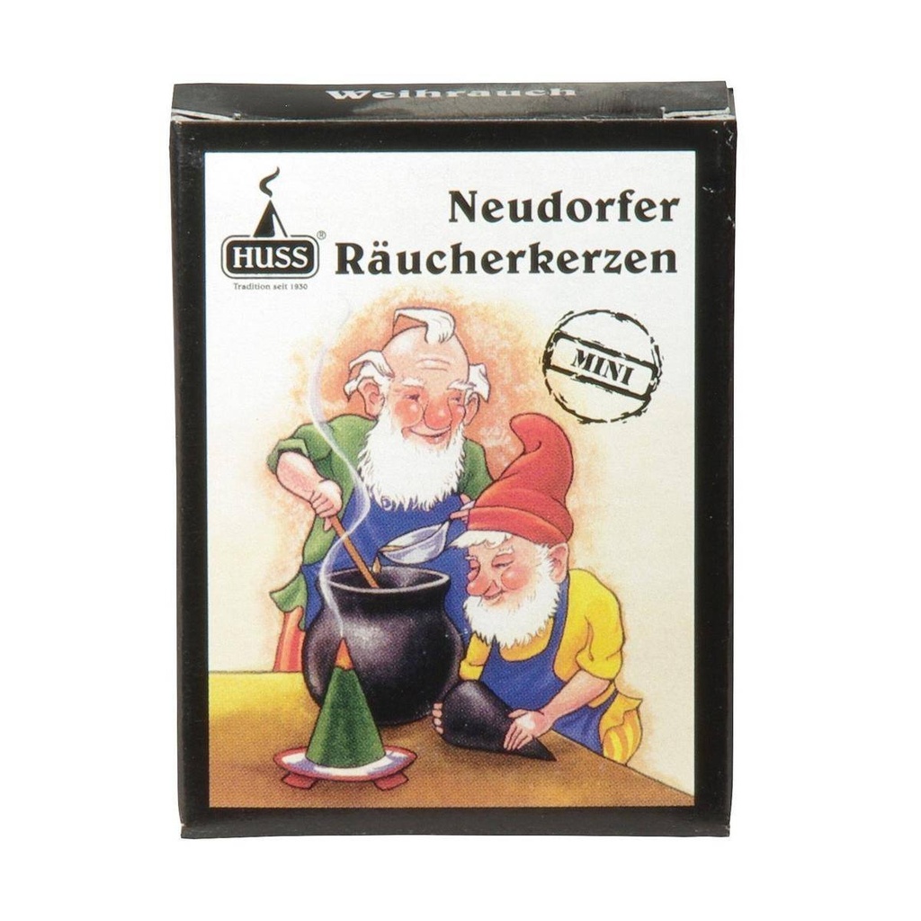 Räucherkerzen Neudorfer Mini - schwarz, Größe 15 mm | 24 Stück/Päckchen