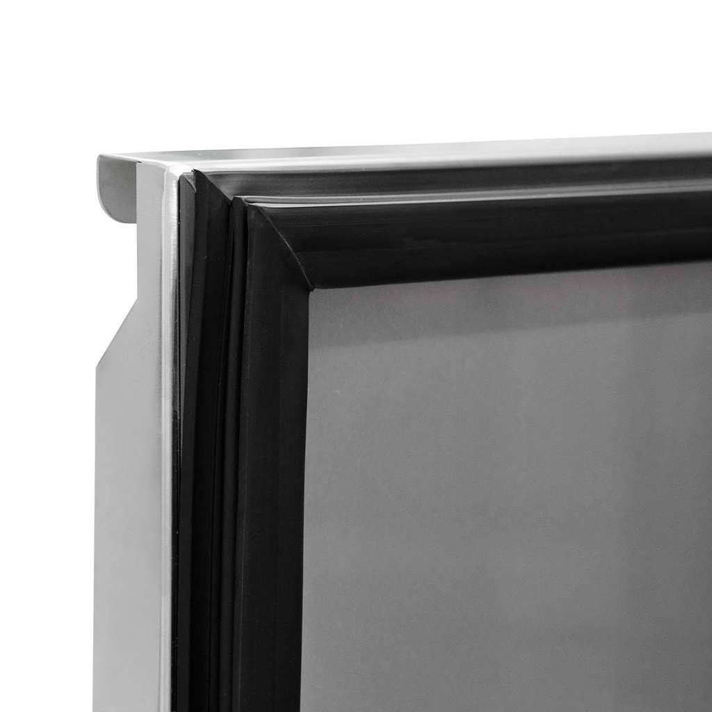 Saladette / 2-fach mit Klappdeckel, 900 x 700 mm