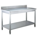 Arbeitstisch / mit Grundboden & Aufkantung, 600 x 600 mm
