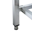 Arbeitstisch / unterfahrbar mit Aufkantung, 1000 x 600 mm
