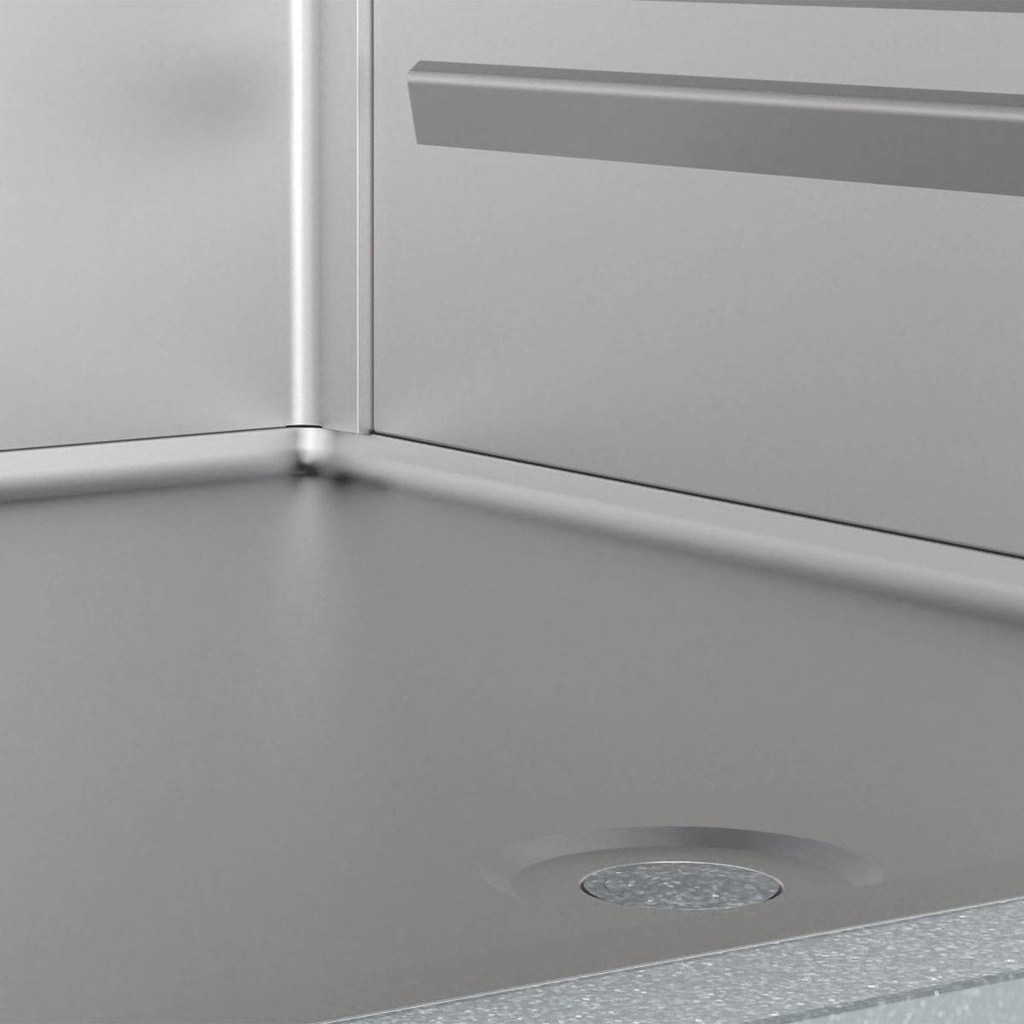 TOPLINE Kühlschrank / 1-türig GN 2/1 - Glas, 660 x 850 mm