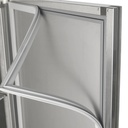 TOPLINE Kühlschrank / 2-türig GN 2/1 - Glas, 1350 x 850 mm