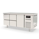 TOPLINE Kühltisch / 3-fach GN1/1 mit 4 Schubladen / 1 Tür, 1795 x 700 mm