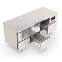 TOPLINE Kühltisch / 3-fach GN1/1 mit 6 Schubladen, 1795 x 700 mm
