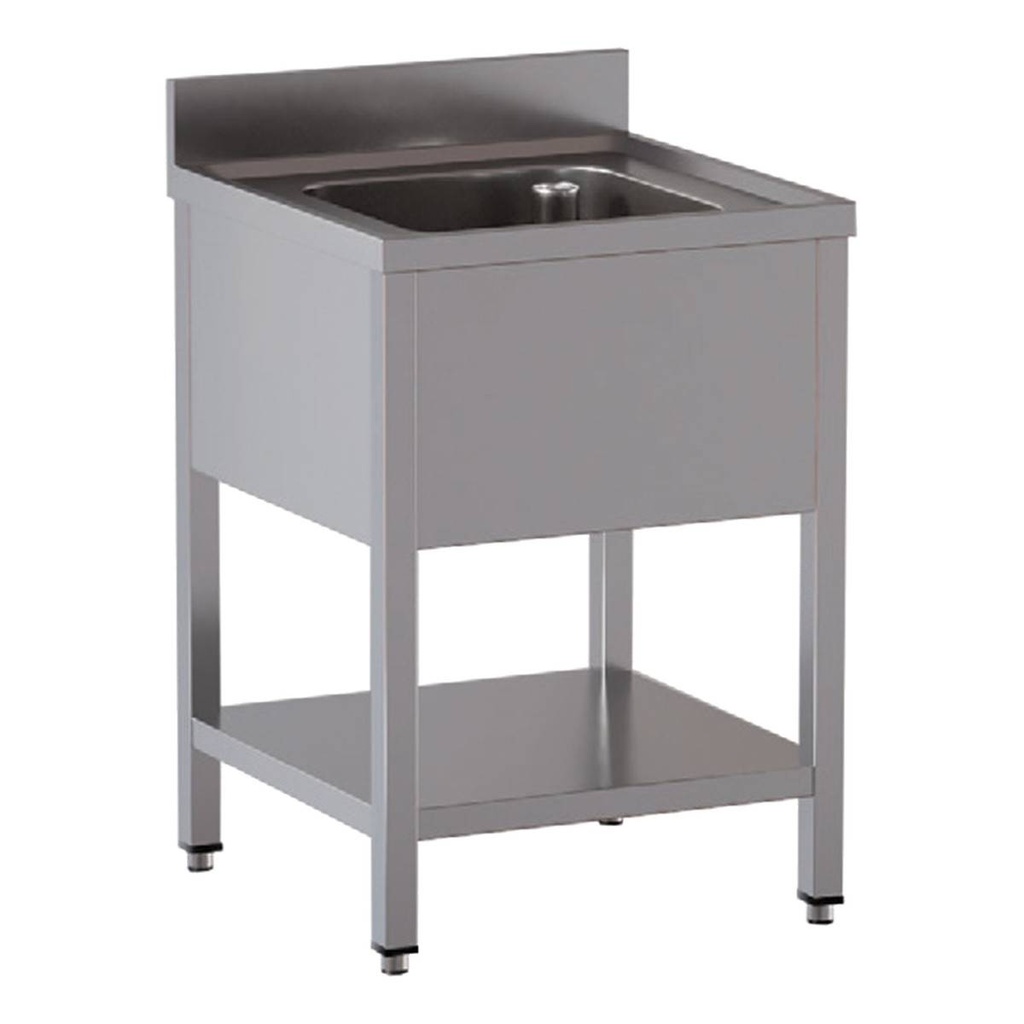 TOPLINE Spültisch / 1 Becken, 800 x 600 mm