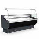 TOPLINE Kühltheke 150 - gebogenes Frontglas "schwarz", 1505 x 800 mm