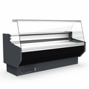 TOPLINE Kühltheke 100 - gerades Frontglas "schwarz", 1025 x 800 mm