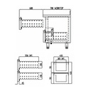 TOPLINE Tiefkühltisch / 3-fach GN1/1 mit 4 Schubladen / 1 Tür, 1795 x 700 mm
