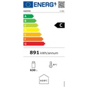 TOPLINE Barkühltisch schwarz / 4 Türen, 2565 x 530 mm