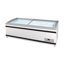 TOPLINE Tiefkühltruhe 900 mit Glasschiebedeckel, Weiß, LED, 1700 x 885 mm