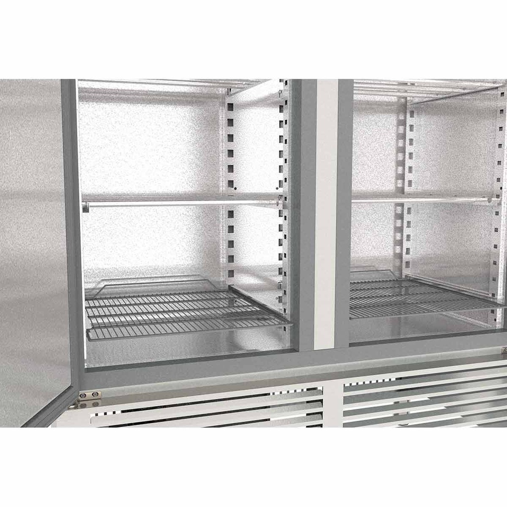 TOPLINE Reifeschrank Dry-Aging 2 Zonen, Edelstahl, Abtropfen und Trocknen, 956 + 245 Liter, 1370 x 735 mm