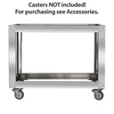 Untergestell für TOPLINE Elektro Pizzaofen 6 x 34 cm (tiefe Version), 1100 x 1185 mm