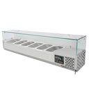 Kühlaufsatz mit Glasabdeckung 7xGN1/3, 1600 x 395 mm