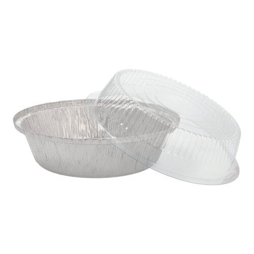 25 Schalen, Alu + Dom-Deckel rund 0,77 L Ø 18,2 cm · 8 cm