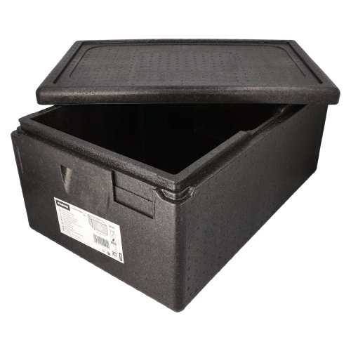 Isolier-Transportbehälter, EPP 60 cm x 40 cm x 28 cm schwarz "Gastro-Norm 1/1"