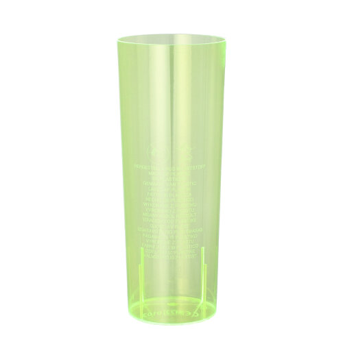 10 Gläser für Longdrinks, PS 0,3 L Ø 5,85 cm · 15,2 cm gelb
