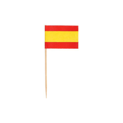 500 Deko-Picker 8 cm "Spanien"