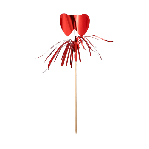 100 Deko-Picker 22 cm rot "Amore"