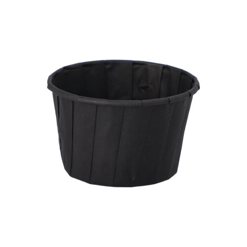 100 Dressingbecher, Papier 90 ml Ø 6,6 cm · 4,2 cm schwarz