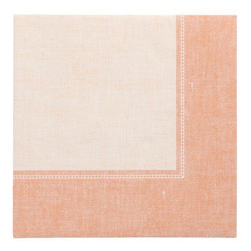 20 Servietten "ROYAL Collection" 1/4-Falz 40 cm x 40 cm terracotta "Linum"