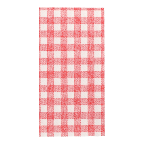50 Servietten "ROYAL Collection" 1/8-Falz 40 cm x 40 cm rot "Vichy Karo"