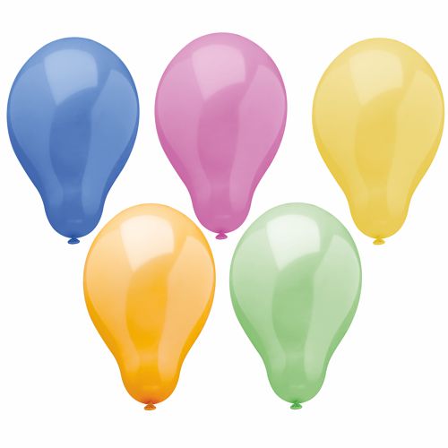 50 Luftballons Ø 25 cm farbig sortiert "Trend"