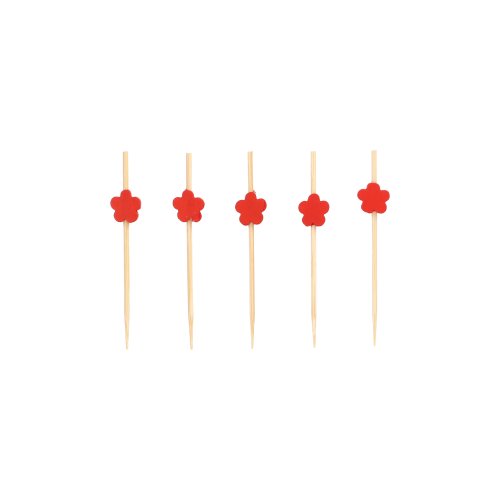 100 Fingerfood - Picker 7 cm "Flower"