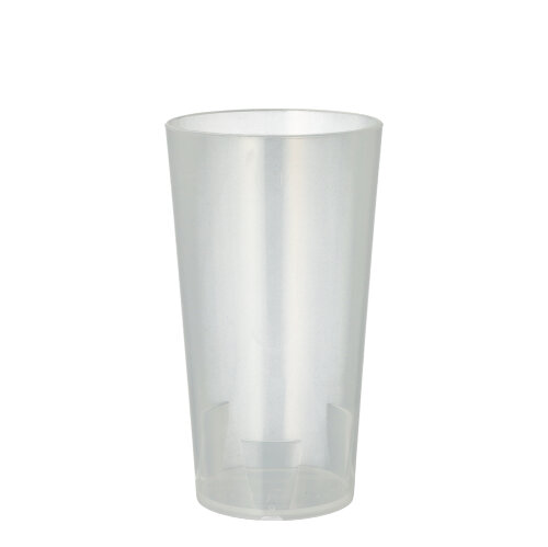10 Mehrweg-Trinkbecher 0,3 L Ø 7 cm · 13 cm transluzent unzerbrechlich