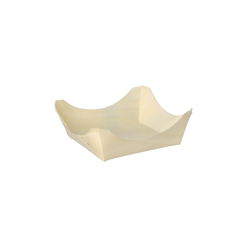 50 Fingerfood - Schalen, Holz "pure" eckig 3 cm x 8 cm x 8 cm