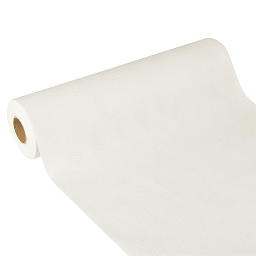 Tischläufer, stoffähnlich, Vlies "soft selection plus" 24 m x 40 cm weiss