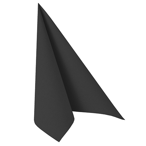 50 Servietten "ROYAL Collection" 1/4-Falz 48 cm x 48 cm schwarz