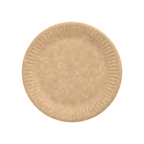 20 Teller, Pappe "pure" rund Ø 15 cm braun