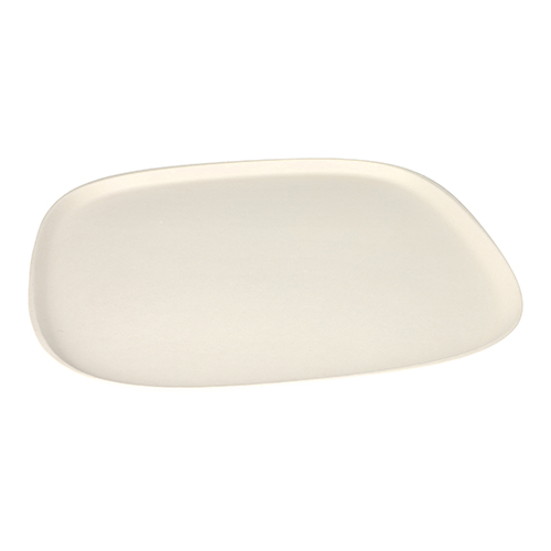 4 Teller groß, Zuckerrohr "pure" 1,3 cm x 30 cm x 30 cm weiss "Belle Vie, Ligne Carrée"