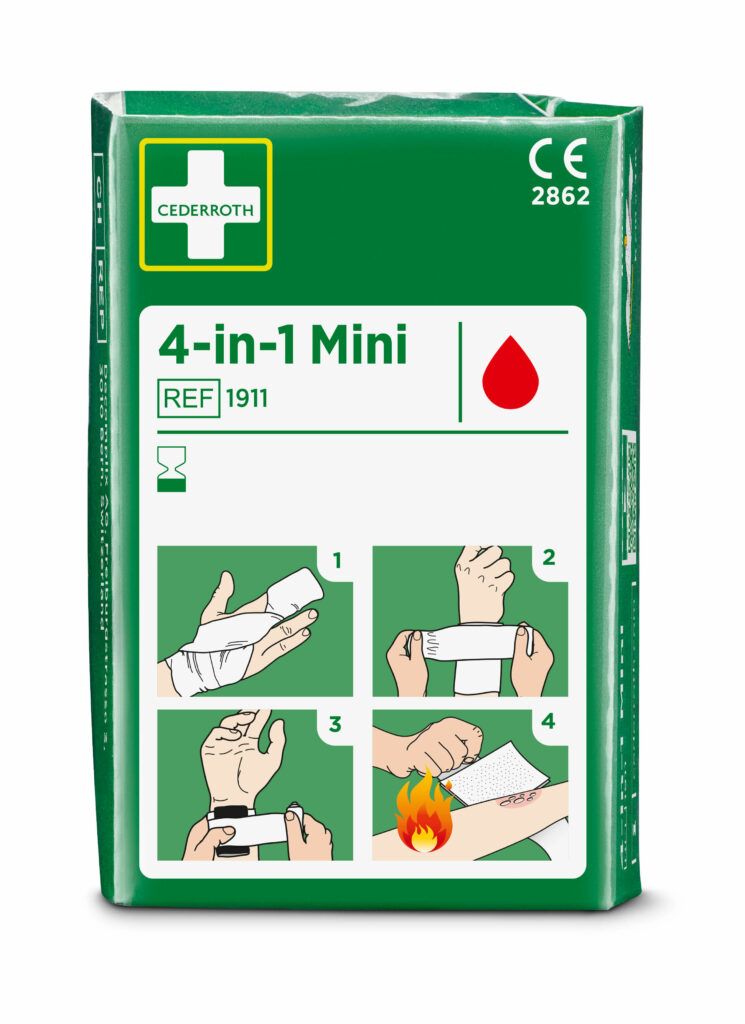 "Cederroth" 4 in 1 Blutstiller "mini" Wundverband Set
