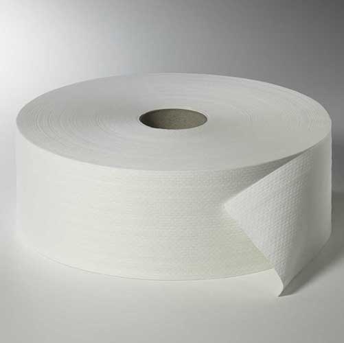 6 Rollen Toilettenpapier, 2-lagiges Tissue Ø 26,5 cm · 420 m x 10 cm weiss "Maxi Rollen" Großrolle
