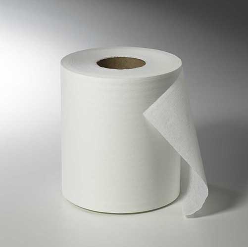 6 Universalrollen Ø 20 cm · 175 m x 22 cm weiss 500 Abrisse à 35 cm, Hülse Ø 7 cm