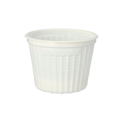 25 Mehrweg-Snack- und Suppenbecher PP 500 ml Ø 11,5 cm · 8,5 cm weiss