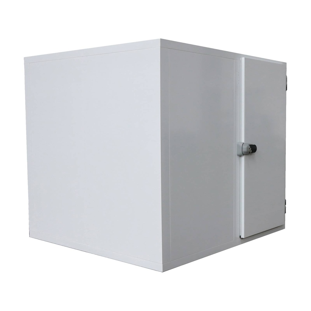 Kühlzelle 2.700 x 1.500 x 2.010 mm ohne Aggregat | Volumen 6,3 m³ | WS 80 mm | Türbreite 900 mm