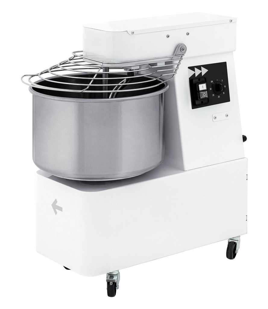 Spiralteigknetmaschine für 35 kg | 400 Volt | Volumen: 41 Liter | 480x820x850mm