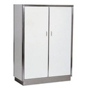 Porzellanschrank 2 aus Edelstahl, 1280 x 580 x 1800 mm