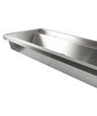 Waschbecken 2 aus Edelstahl, 1200 x 468 x 438 mm