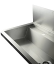 Waschbecken 4 aus Edelstahl, 2400 x 468 x 438 mm