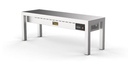 Aufsatzbord Keramisch aus Edelstahl, 250 W, 1000 x 300 x 350 mm