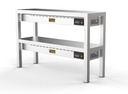 Aufsatzbord Keramisch aus Edelstahl, 250 W, 1400 x 300 x 650 mm